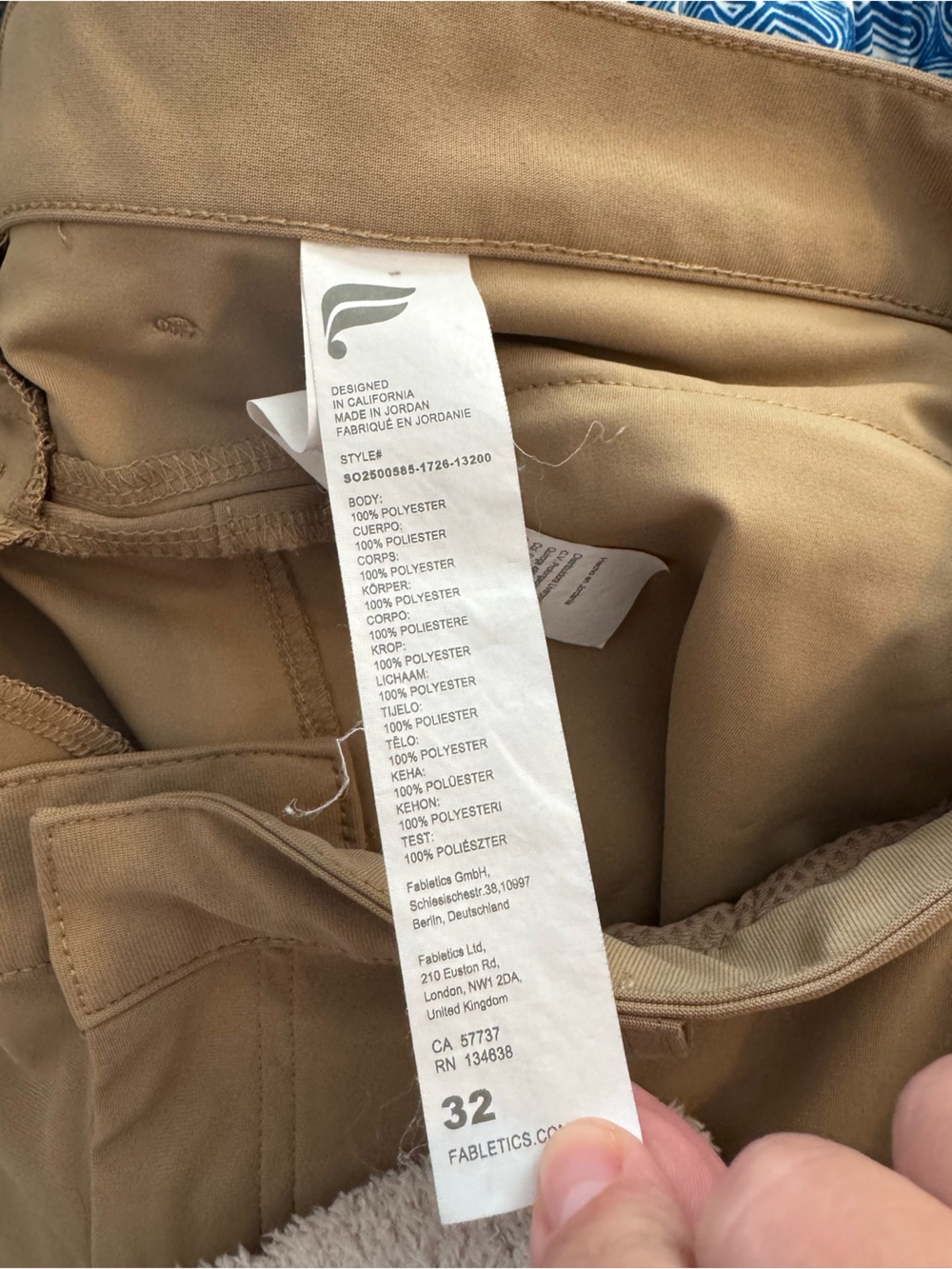 Fabletics The Only Short Khaki Size 32 - Picture 6 of 11